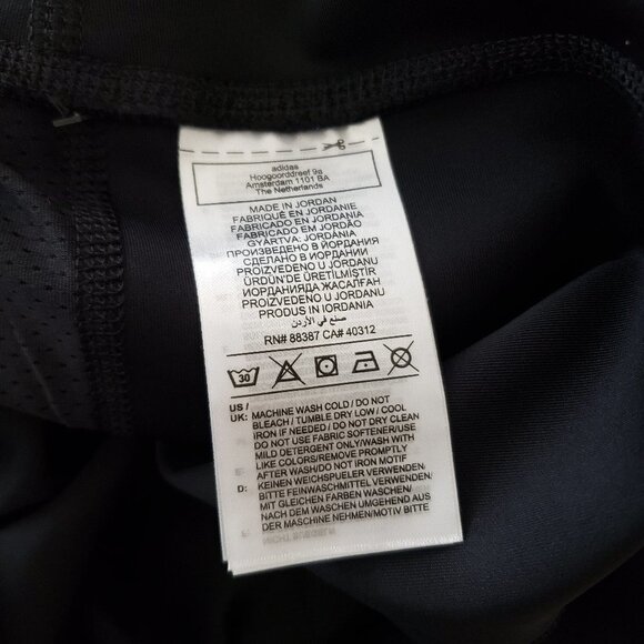 NWT - adidas 3-Stripe Logo PES Black and White Tights for Women - Size XL - Picture 6 of 6